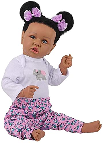 MWKL 58cm Nette Reborn Baby Reborn Puppe 22 Zoll Lebensechte Vollsilikon Körper Wiedergeburt Puppe Realistische… – Bild 7