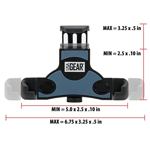 image for USA GEAR Smartphone Action Mount with Tripod Socket and J-Hook Adapter