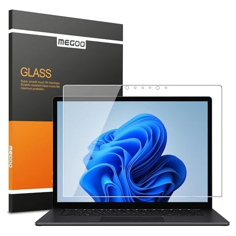 MEGOO Tempered Glass Screen Protector for Surface Laptop Cover