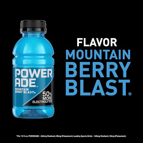 Image of POWERADE Sports Drink, Mountain Berry Blast Electrolyte Drink, 12 Oz (8 Pk)