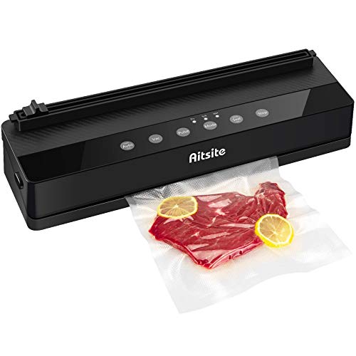 Aitsite Vakuumiergerät, Vakuumierer Folienschweißgerät für Sous Vide Kochen und Trockene & Feuchte Lebensmittel bleiben…