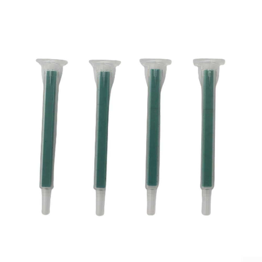 Lot de 50 buses mélangeuses statiques 2K AB de 83 mm de long avec 5,3 mm de diamètre intérieur et design à 16 nœuds, embouts de mélange autocollants pour cartouches à double composant pour seringues