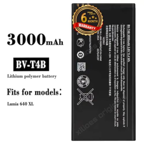 Image of BV-T4B Battery for Nokia Lumia 640 XL 640XL RM-1096 RM-1062 RM-1063 RM-1064 RM-1066 (3000mAh) Battery with 6 Month Warranty** (C215)