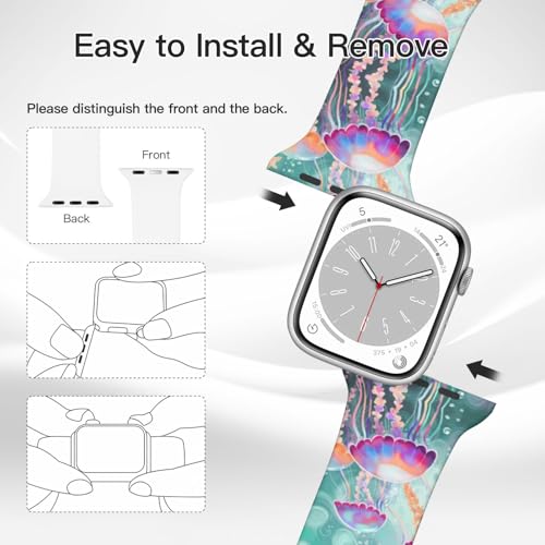 Correa deportiva para iWatch 38-44mm silicona ajustable miniatura 4