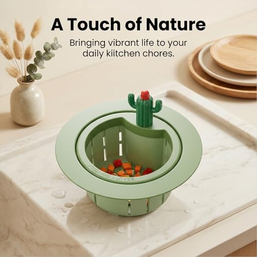 Colador para fregadero de cocina con filtro auto-limpiante miniatura 6