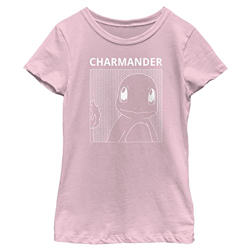 Fifth Sun Pokemon Charmander Comic Box Girls Short Sleeve Tee Shirt