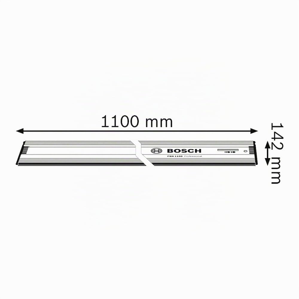 Bosch Professional FSN 1100 - Carril guía para sierra circular (longitud 1.110 mm)