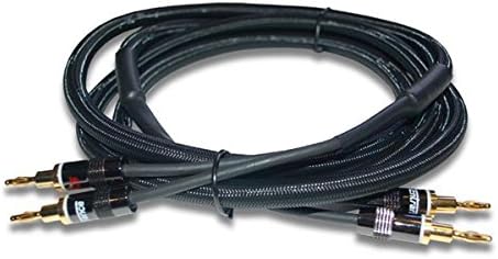 CEntrance Audiophile Speaker Cables 8' Pair- Gold Plated Banana Ends- 2.5 Meters