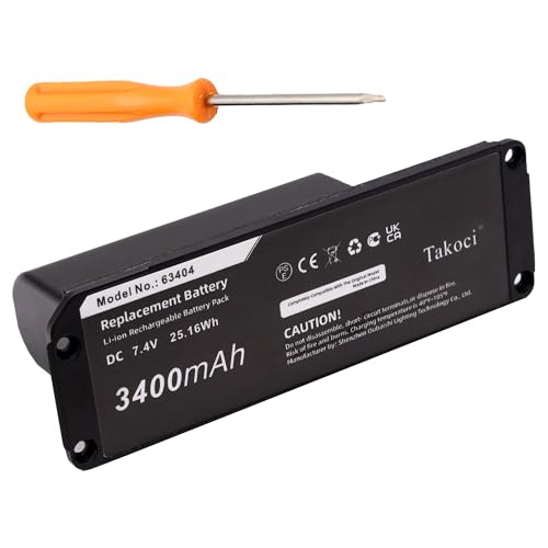 3400mAh High-Capacity 063404 063287 Battery - Compatible with Bose SoundLink Mini one 413295 Wireless Bluetooth Speaker Battery with Repair Tool 7.4V/25.16Wh