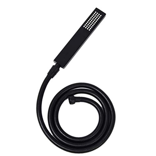 Pommeau de douche de 25 cm avec mitigeur inverseur en laiton et douchette noire - 4