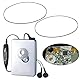 eMagTech 2X Riemen Ersatz Kompatibel mit Walkman Kompatibel mit Sony WM-EX550 WM-EX570 WM-FX651 WM-FX653 WM-FX655 WM-FX855 Antriebsriemen Quadratisch Dicke 0,6mm Schwarz