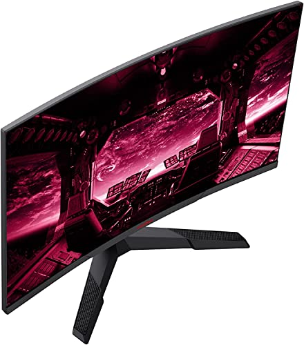 KOORUI Gaming Monitor 27 Zoll, 1800R Gebogene Oberfläche, 2560X1440 (QHD) Bildschirm, 144 Hz 1 ms, DCI-P3 85%, Ultra dünner Rahmen, neigbar, Unterstützung für HDMI/DP – Bild 3