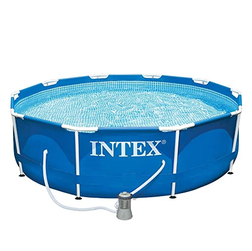 Intex - 28202NP - Kit Piscinette Metal Frame Ronde Tubulaire (Ø)3,05 X (H)0,76M