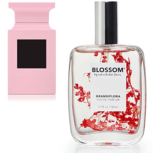 Blossom Roll On Rollerball Perfume Oil With Natural Ingredients, Essential Oils & Eau De Parfum Plant Based Perfume Spray, Infused With Real Flowers, 2 Pack Bundle, Rose/Grandiflora #TOP1