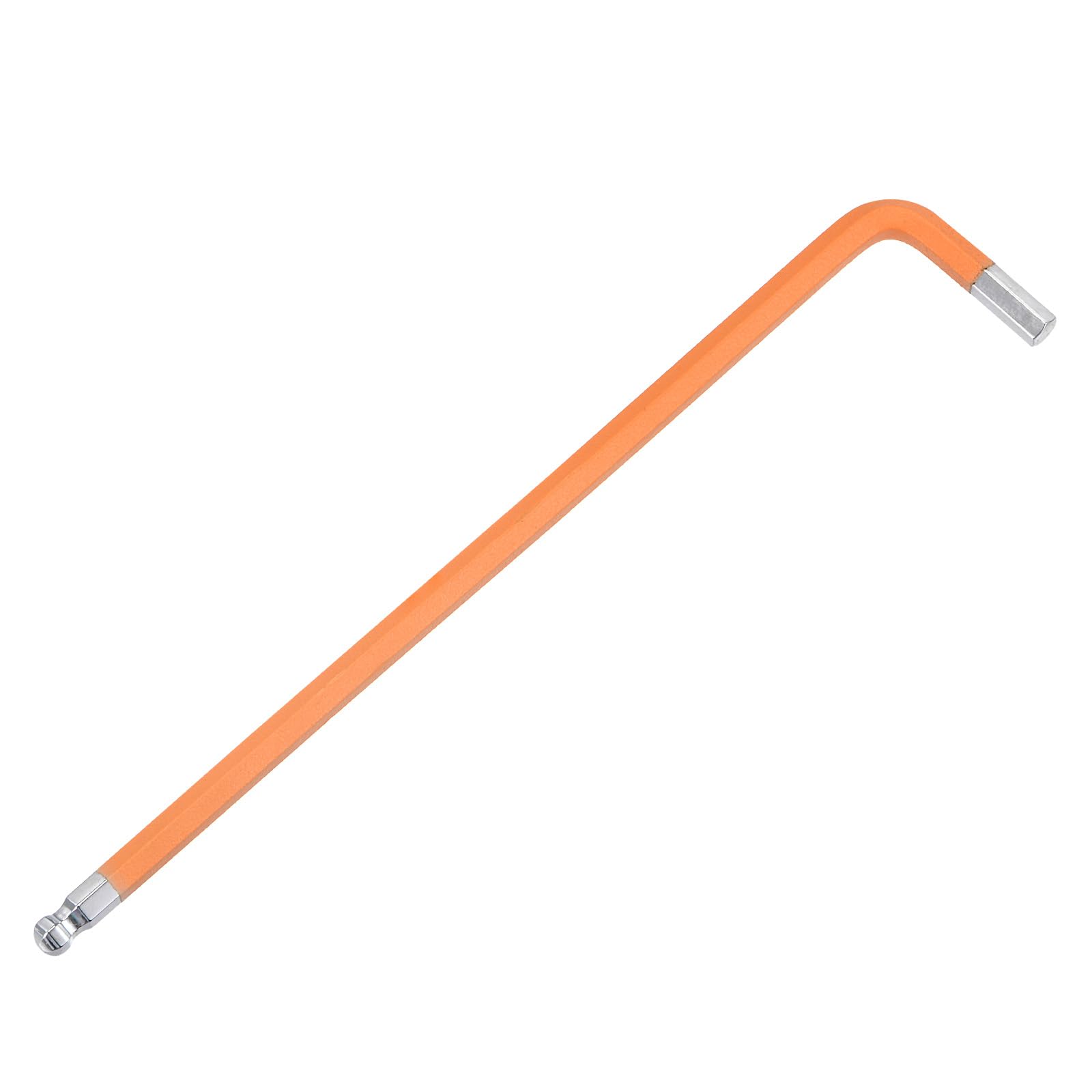 M METERXITY Ball End Hex Key Wrench, 5mm L Shape Extra Long Arm S2 Steel Repairing Tool for Bicycle/Furniture/Equipment/Motorcycle/Machinery, Metric