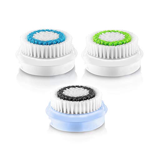 Facial Cleansing Brush Head Compatible Replacement Brush Head Facial Cleaning Tool (3 Pack)