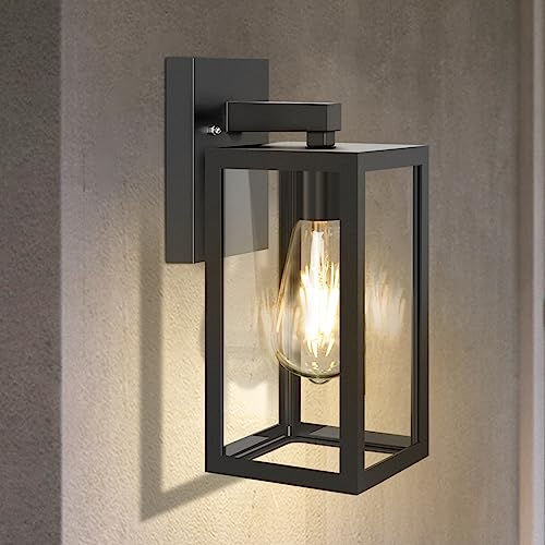 Aranzyec Wandleuchte Außen Aluminium, IP54 Wasserdicht Außenlampe für Garten Terrasse Hausfassade, E27 Fassung max.60W, Wetterfeste Alu-Guss Leuchte mit Einfacher Installation (Schwarz) Aranzyec Wandleuchte Außen Aluminium, IP54 Wasserdicht Außenlampe für Garten Terrasse Hausfassade, E27 Fassung max.60W, Wetterfeste Alu-Guss Leuchte mit Einfacher Installation (Schwarz)