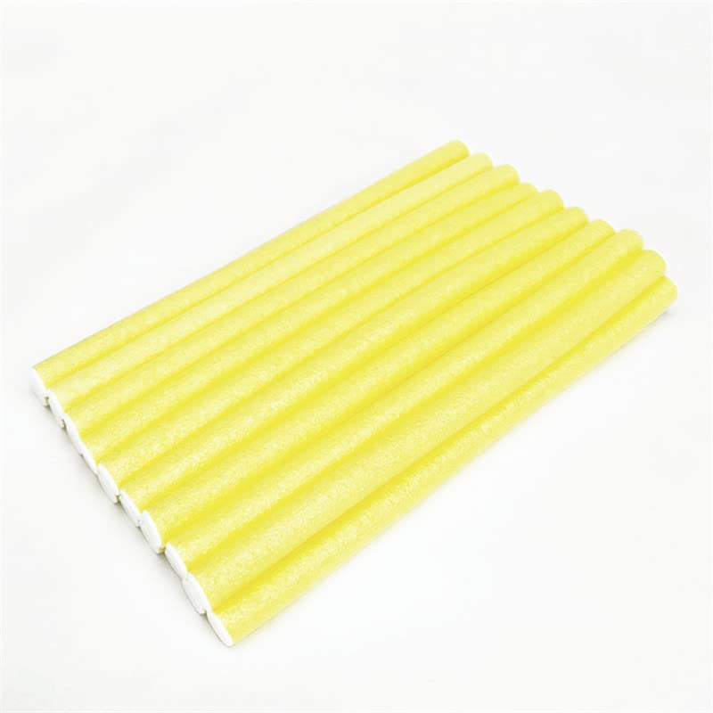 Rulos Para El Pelo 10 Uds. Rizadores de pelo de esponja, herramienta for rizos giratorios, rodillos de pelo de estilismo DIY Rulos Flexibles Para Rizar Pelo (Size : Yellow)