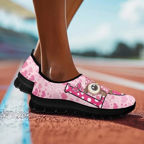 Heart Animals Pattern Pink Slip on Shoes for Men Women Casual Loafers Running Sneakers Anti-Skid Fashion Shoes4