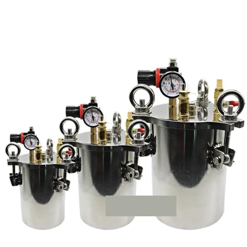 Depósito neumático de acero inoxidable de 4L con interruptor para dosificar pegamento 3