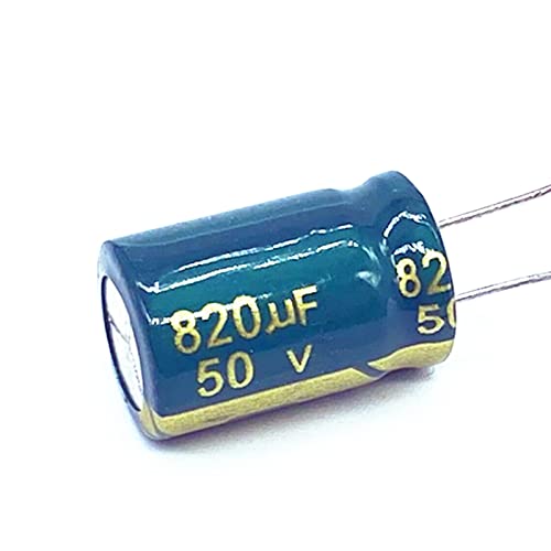 Condensateur 820UF 50V 13 * 20 en aluminium à faible usure thermique pour circuit