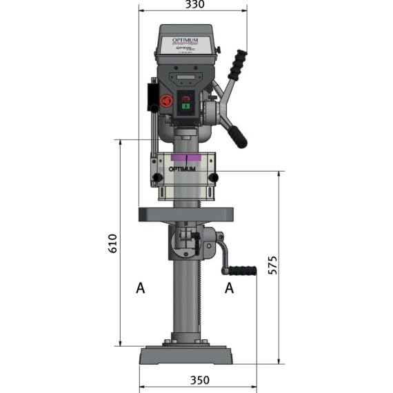 Wiertarka stołowa i kolumnowa OPTIdrill D 23Pro 1Ph