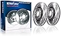 Detroit Axle - 12.28' (312mm) FRONT Disc Brake Rotors Replacement for Audi A3 Q3 TT Quattro VW Beetle CC EOS Golf GTI Jetta Passat Tiguan - 2pc Set