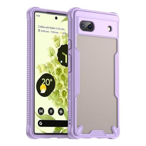 Coque pour Pixel 6A violette résolvant les problèmes de glisse