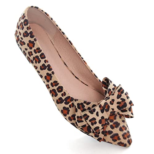 Image of TN TANGNEST Women Fashion Bowknot Flats Comfort Pointed Toe Dress Shoes