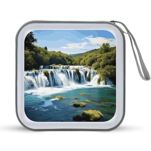 Étui CD/DVD 40 places avec motif chien et chat pour voiture et bureau