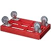 Produktbild von 5 Stück Transportroller Für Kisten 60x40 Cm – Mit 4 Lenkrollen, 250 Kg Traglast, Stapelbar