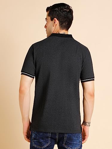 Image of Dennis Lingo Men's Cotton Solid Slim Fit T-Shirt