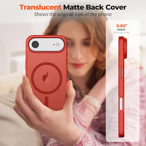Coque iPhone Air MagSafe antichoc rouge pour éviter les bris d'écran - 7