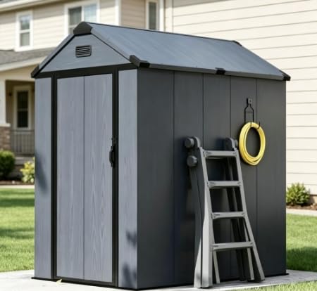 Aoxun 4×6 Ft Resin Tool Shed
