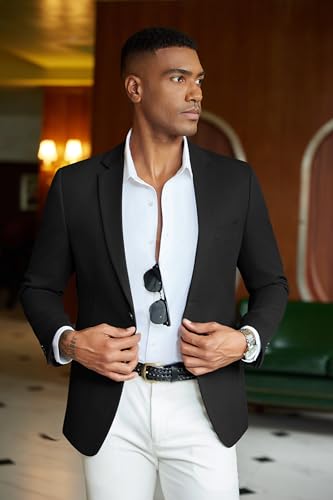 COOFANDY Men's Casual Blazer Slim Fit Sport Coats Two Button Knit Textured Suit Jacket4