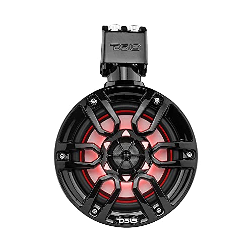 Image of DS18 NXL-X6TP /RD Hydro 6.5 inch Marine Towers with Integrated RGB LED Lights High Performance, Marine Grade IP65 Rated, 300 W Max 150 W RMS 4 Ohms (Pair)