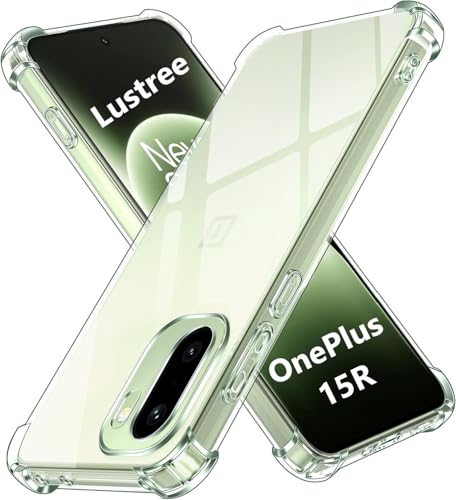 Image of Lustree Back Cover Transparent Case Compatible with OnePlus 15R 5G | Shockproof Bumper Edge Protection