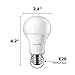 PHILIPS LED Non-Dimmable A19 Frosted Light Bulb: 1500-Lumen, 2700-Kelvin, 14.5-Watt (100-Watt Equivalent), E26 Base, Soft White, 6-Pack, 461995