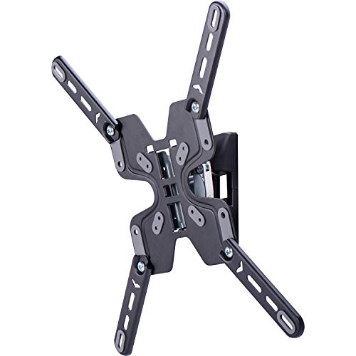 AmazonBasics - Soporte de pared basculante y giratorio, para televisión, de 58,4 a 139,7 cm (23-55