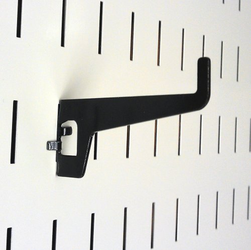 Wall Control Pegboard 2-7/8In Long Reach Slotted Hook Pack - Slotted Metal Pegboard Hooks For Wall Control Pegboard And Slotted Tool Board – Black #TOP1