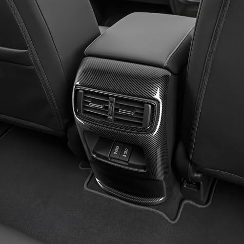 Image of Rear Air Vent Outlet Decals for Honda CR-V 2017 2018 2019 2020 2021 2022 Accessories CRV ABS Carbon Fiber Interior Stickers