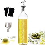 🍾 【Uso polivalente】El tamaño del frasco de vinagre es de 5,5 * 5,5 * 30 cm, que es un buen tamaño para hombres y mujeres. El líquido en un frasco de vidrio rectangular es muy hermoso. Lo que es más importante, las botellas cuboides ahorran mucho más espacio que las botellas cilíndricas, por lo que puede utilizar las botellas cuboides en la cocina y en los picnics al aire libre