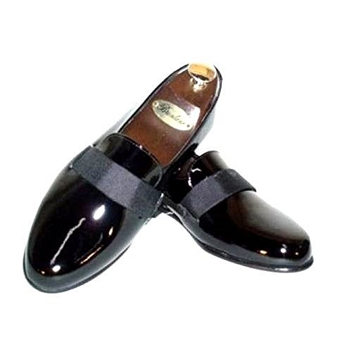 Transit Formal Patent Leather Slip-on Tuxedo Shoes Wide