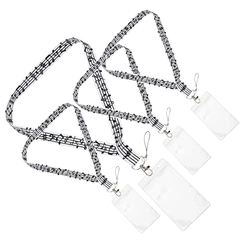 SHINEOFI 4 Piezas correas para colgar tarjeta celulares cordino rope Cinturón soga cadenas colgantes para celular cordones de teléfono para alrededor del cuello de polivinilo Black
