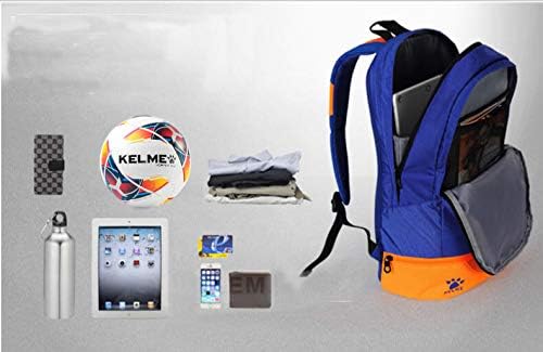 Miniatura 5 de KELME Mochila de fútbol para jóvenesadultos - Bolsa deportiva unisex - Soporte de pelota separado compartimento para zapatos Baloncesto béisbol