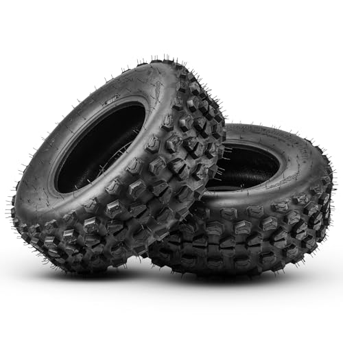 KAX 2 Pack 21x7-10 ATV All Terrain Tires, 4 Ply Bias Tires for Quad, UTV and Side by Side Hybrid Tread for Dirt, Snow and Trail Riding, Fits 21x7-10(Z-116)