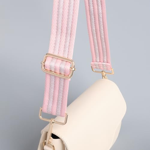 Image of chushui Woven Stripe Purse Straps,Replacement Crossbody Wide Shoulder Adjustable Strap for Bag Handbags