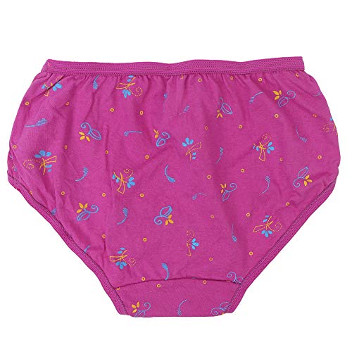 Image of BLAZON Toddlers /Kids /Baby Girls Junior Panty Dark Base| 100% Super Combed Cotton Knits Hosiery | Floral Print | Combo Pack of 6 | Sizes: 45cm, 50cm, 55cm, 60cm, 65cm, 70cm, 75cm