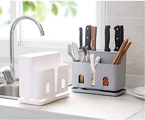Creative Multifunctional Hollow Kitchen Storage Organizer Holder Rack for Chopsticks Knife Tableware Kitchen Accessories (Color : A) (B)