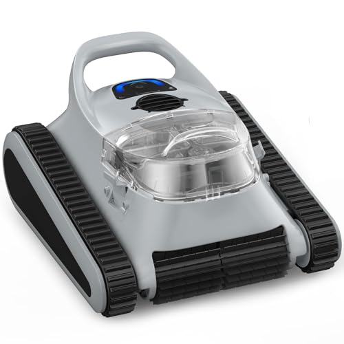 Nepturox Cordless Robotic Pool Cleaner, Pool Vacuum 180W Brushless Motor, 45000Pa Suction, Wall & Waterline Climbing, Auto Path Mapping, for Inground & Above-Ground Pools up to 2150 Sq. Ft.